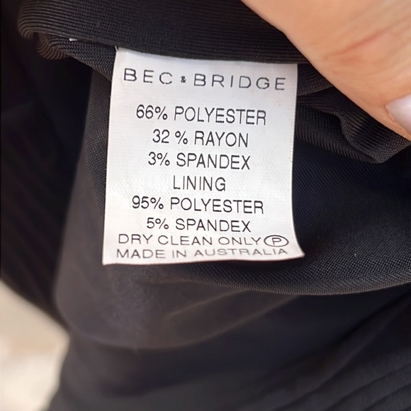 ▶️ Bec & Bridge ◀️ Saks Exclusive Little Black Dress - Picture 8 of 15